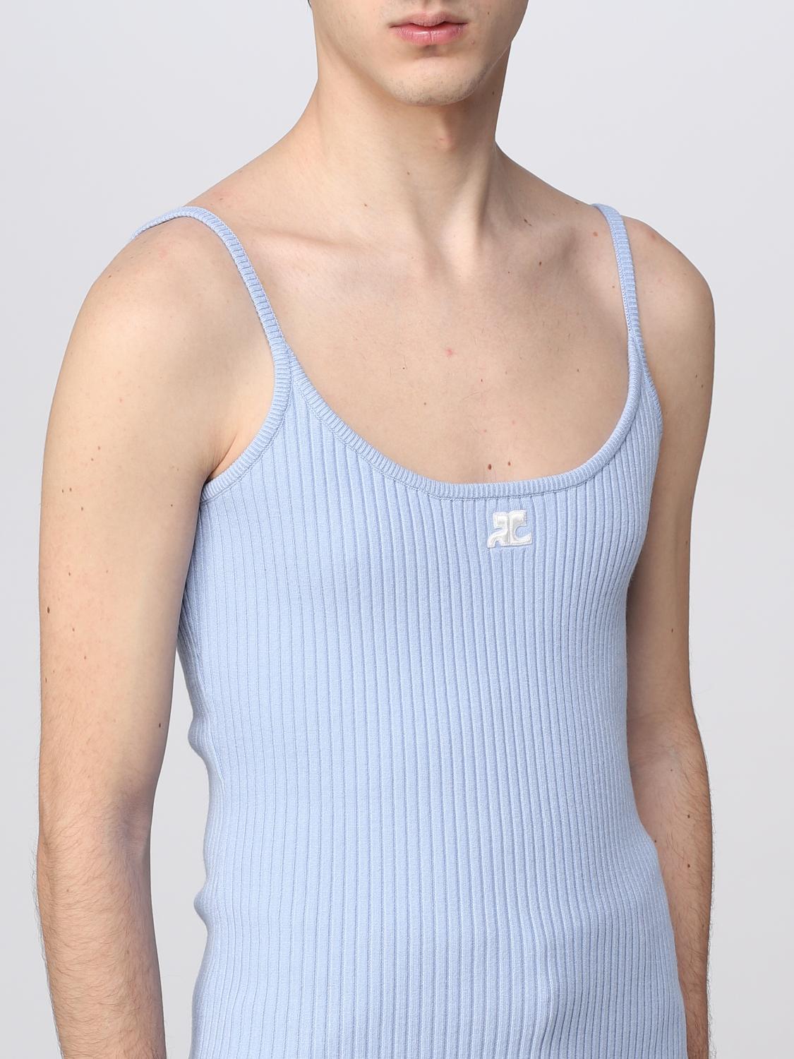 COURRÈGES TANK TOP: Pullover herren CourrÈges, Blau - Img 5