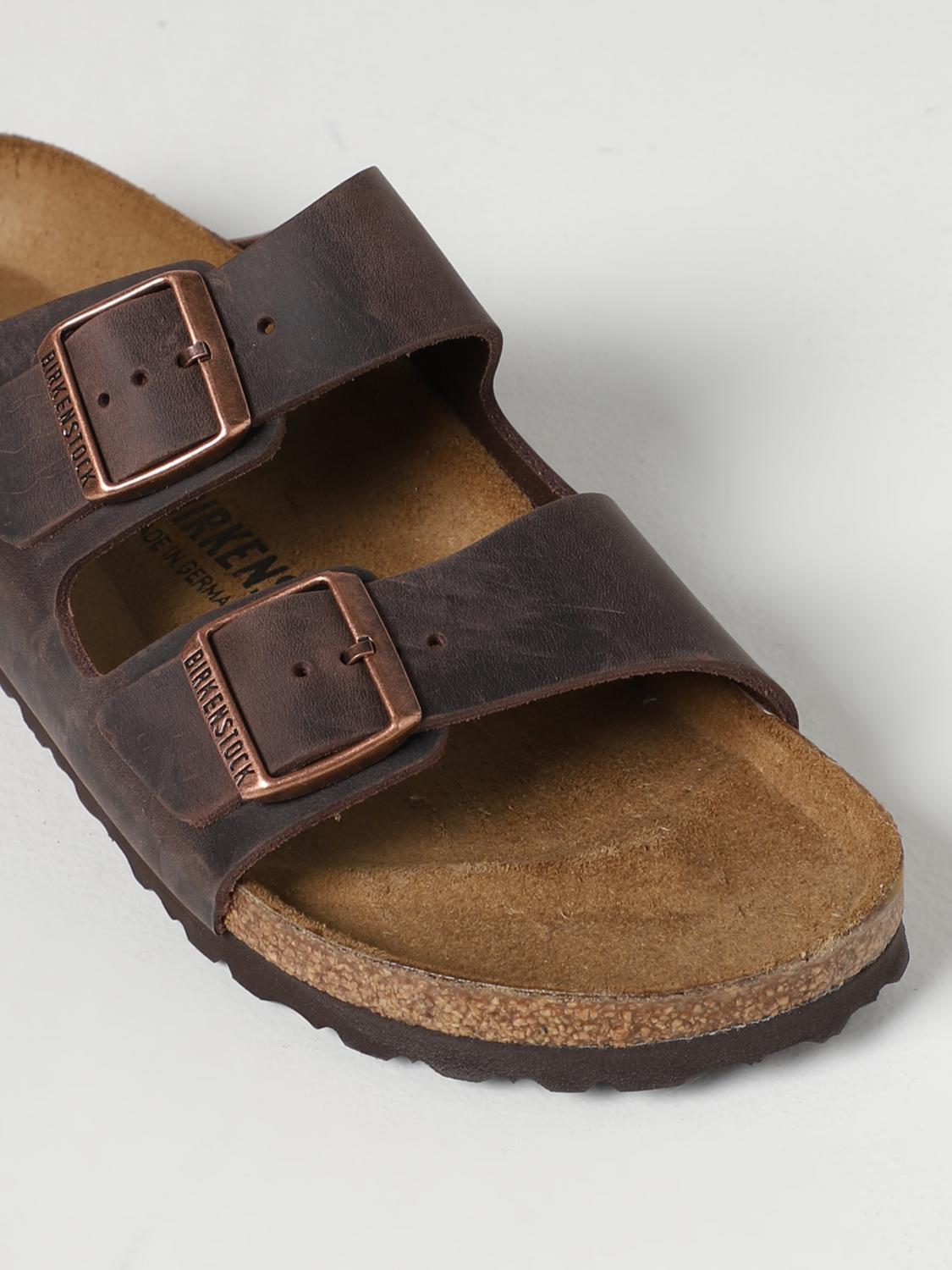 BIRKENSTOCK SANDALI: Sandalo Arizona Birkenstock in pelle oliata, Marrone - Img 4