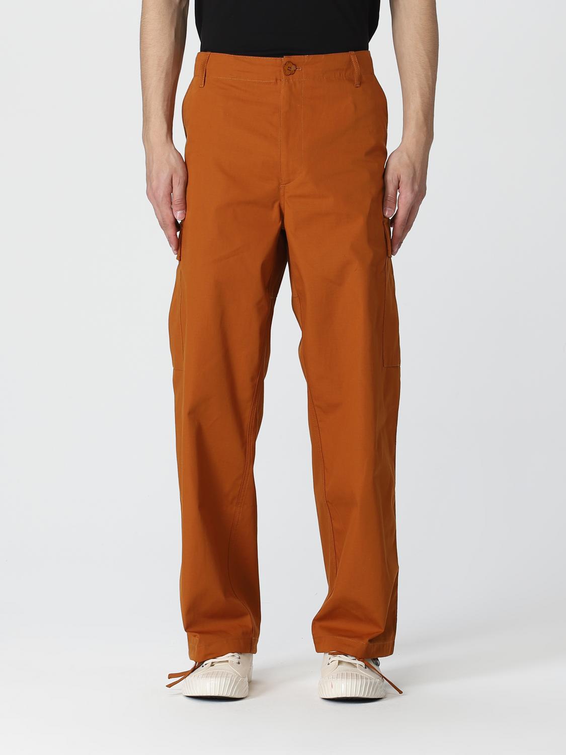 KENZO PANTALONI: Pantalone Kenzo in gabardine di cotone, Marrone - Img 1