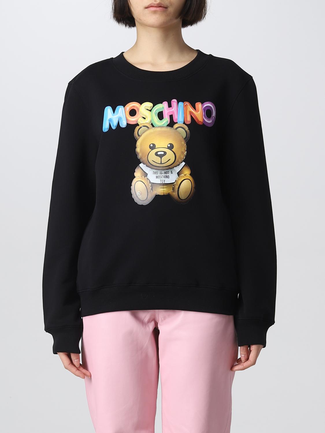 Felpa Moschino con cappuccio e logo basic
