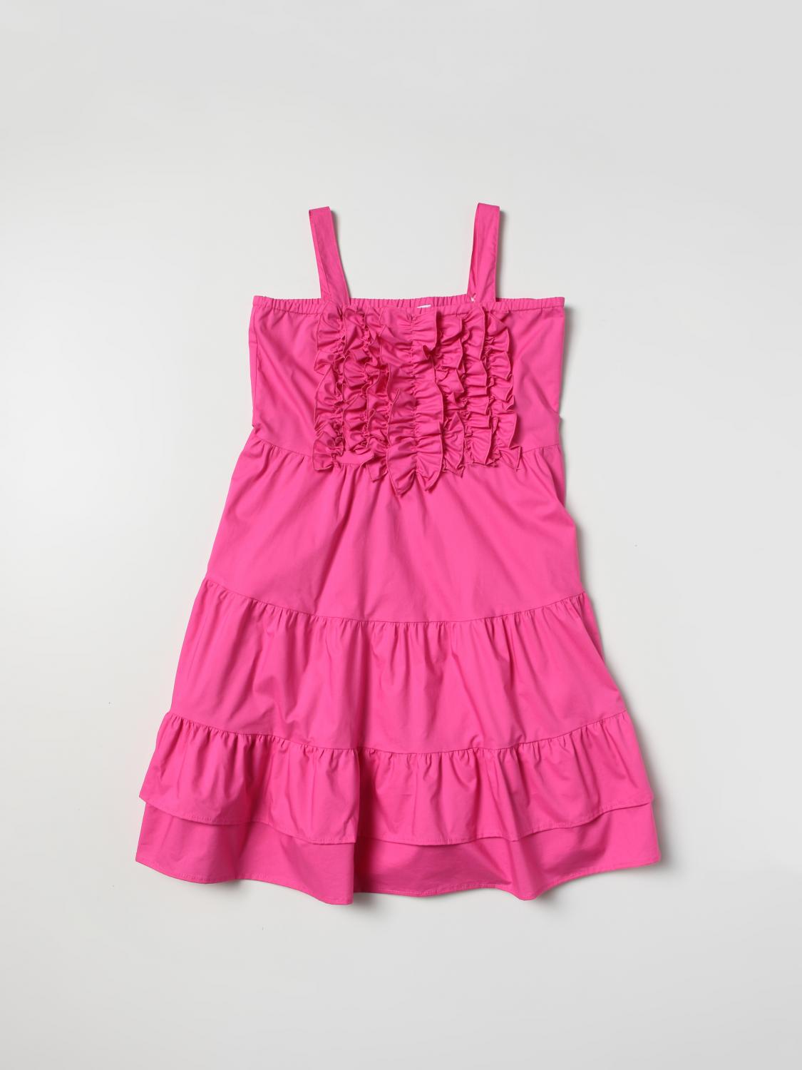 MSGM KIDS ABITO: Abito in cotone MSGM Kids, Fuxia - Img 1