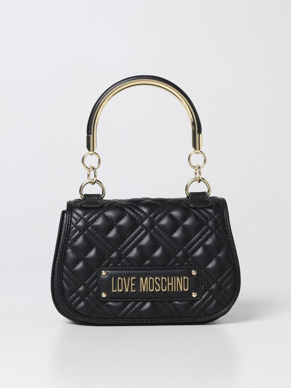 LOVE MOSCHINO BORSA A SPALLA: Borsa Love Moschino in pelle sintetica, Nero - Img 1