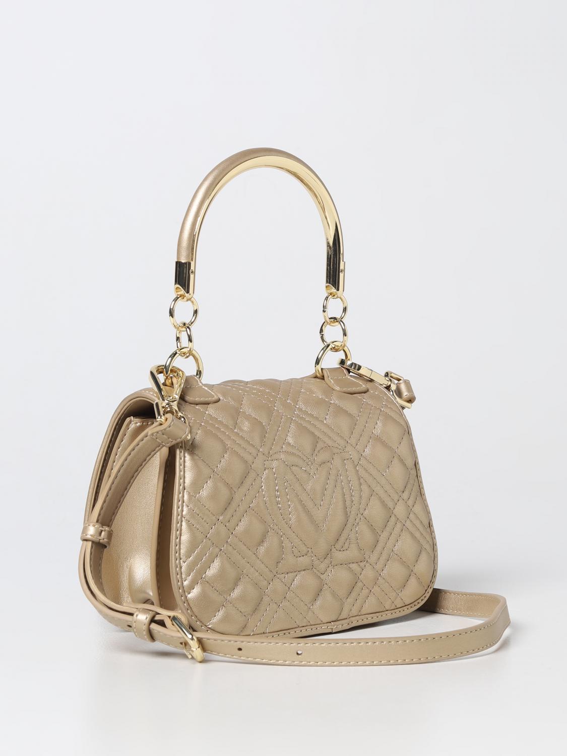 LOVE MOSCHINO BORSA A SPALLA: Borsa Love Moschino in pelle sintetica, Marrone - Img 2