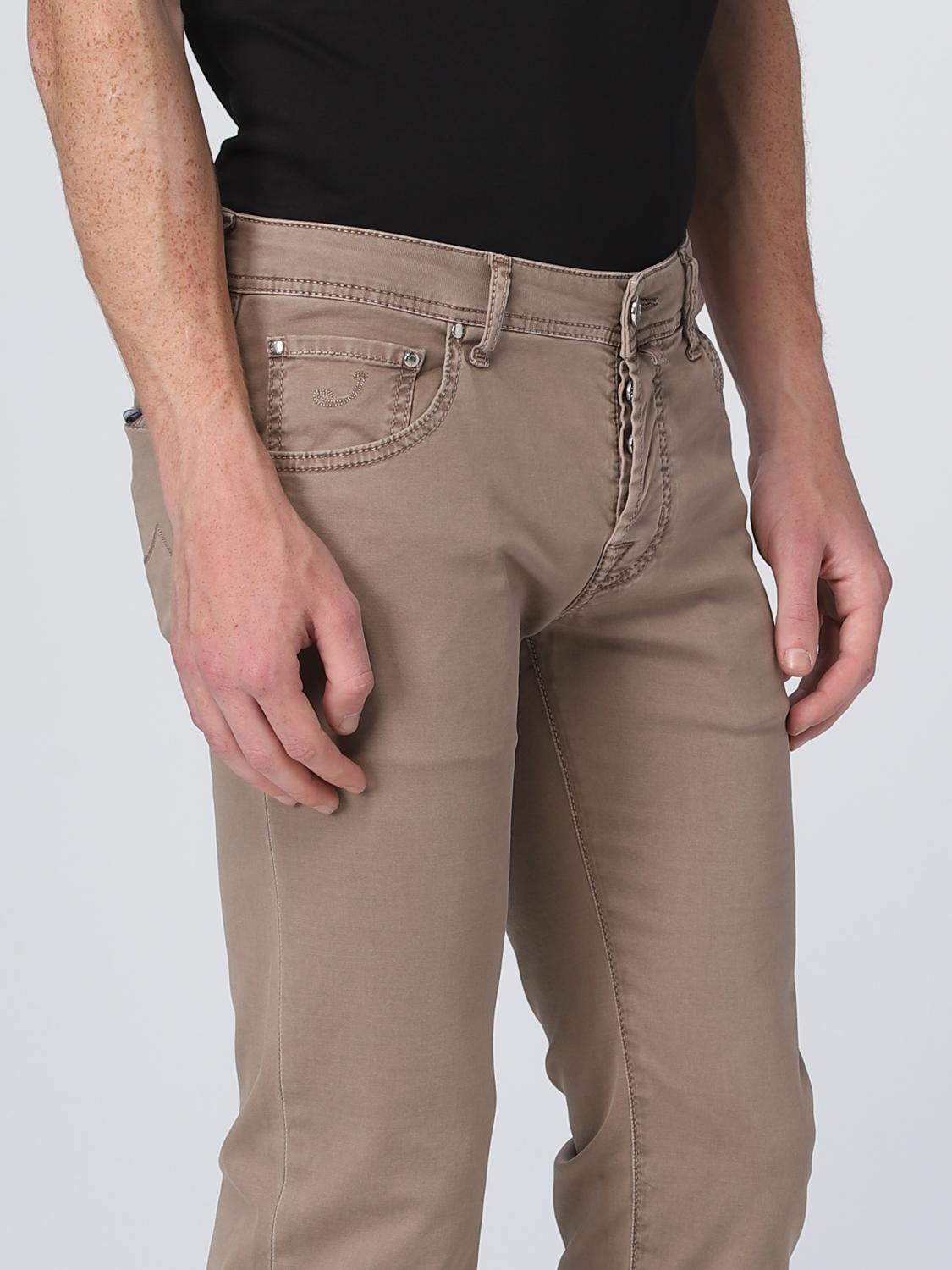 JACOB COHEN PANTALONI: Pantaloni Jacob Cohen in cotone e lyocell stretch, Tortora - Img 3