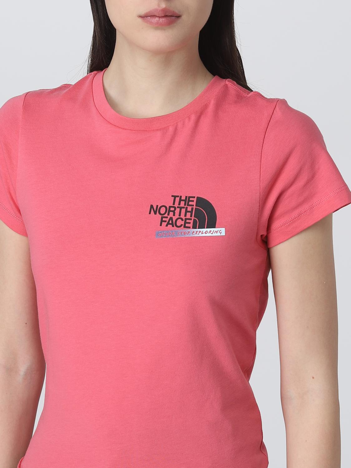 THE NORTH FACE T-SHIRTS: T-shirt The North Face in cotone, Rosa - Img 4