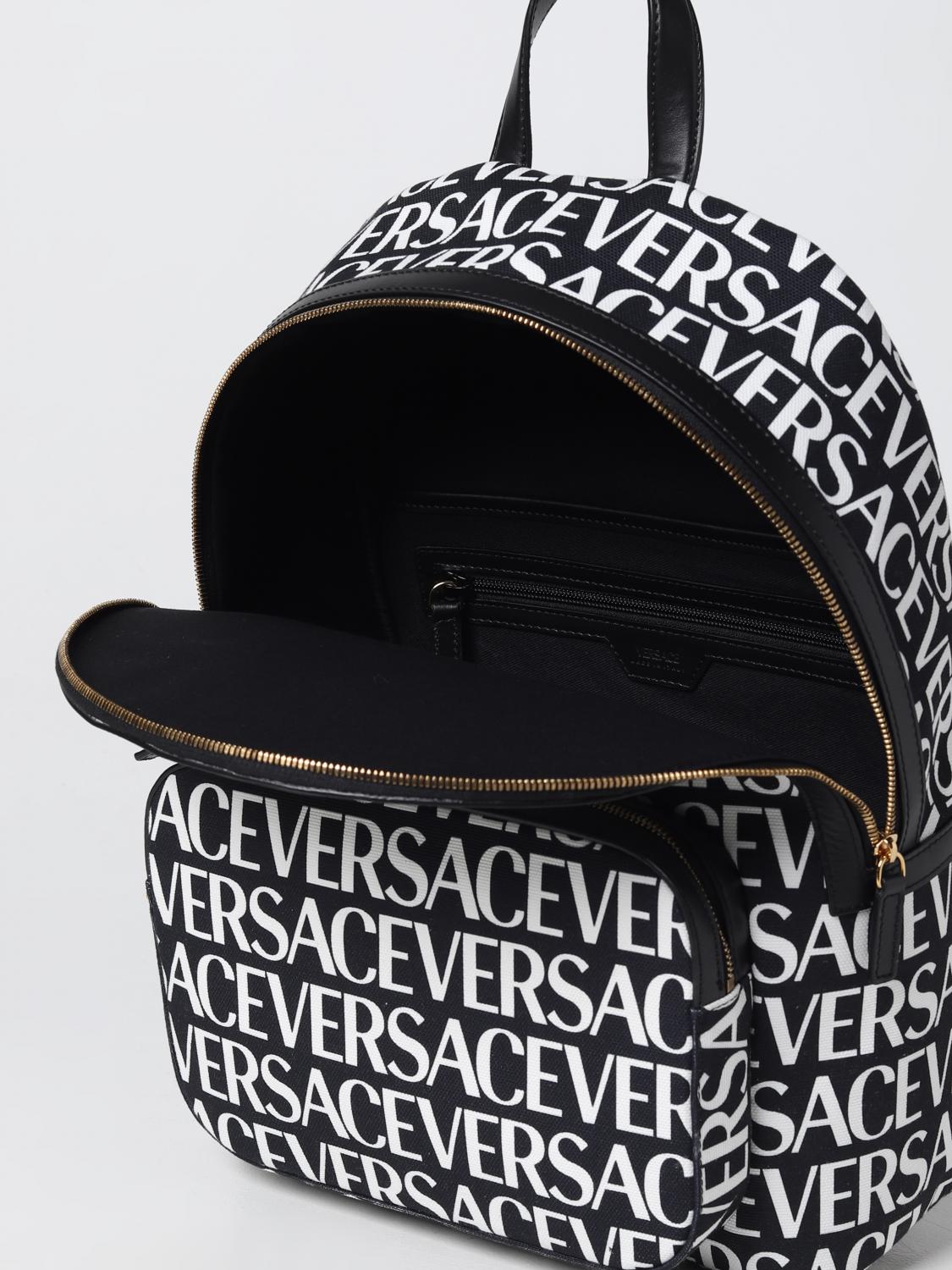 Versace backpack in canvas - Black | 10077031A06766 | GIGLIO.COM display picture 2