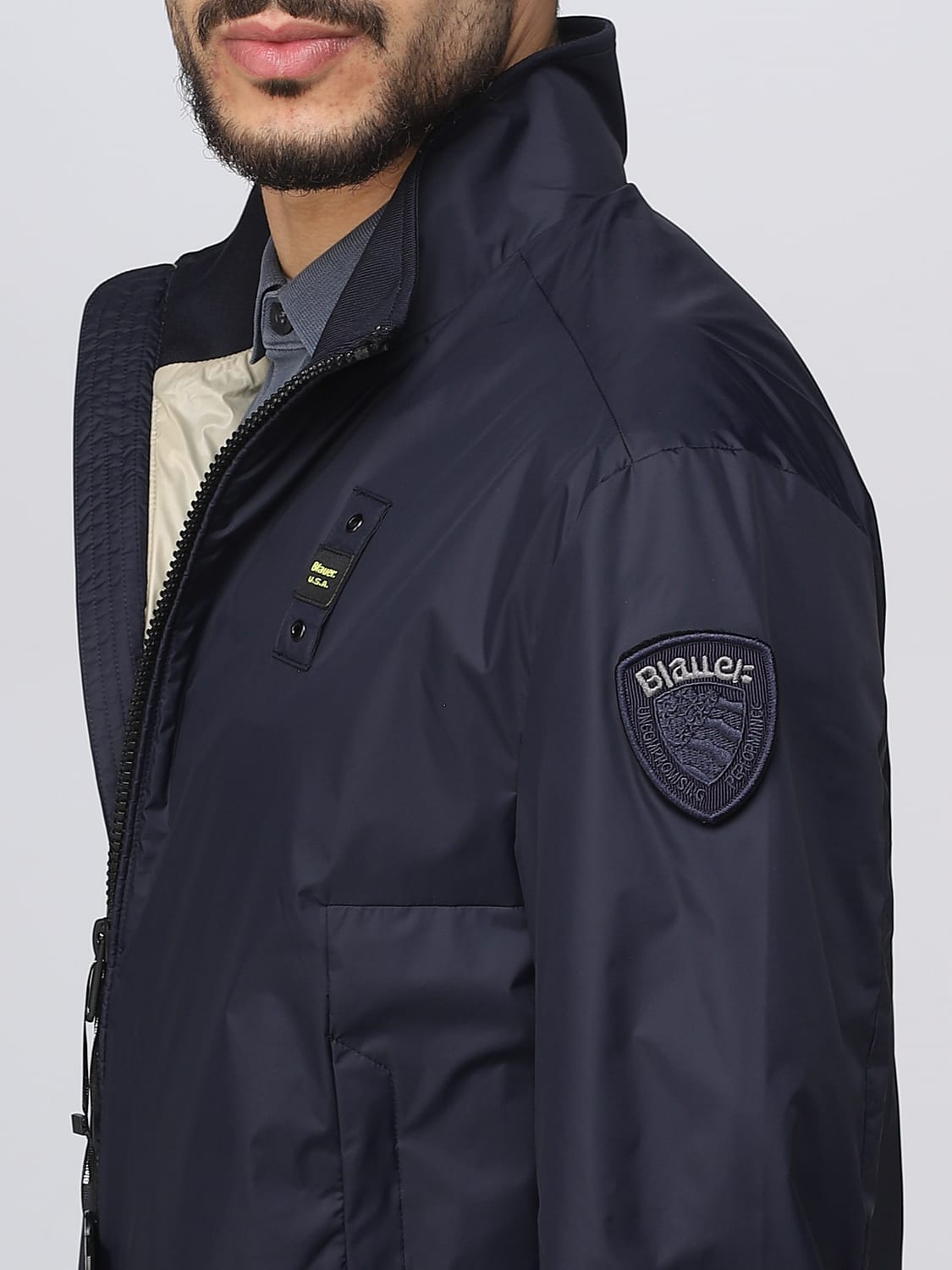 BLAUER CHAQUETA: Chaqueta hombre Blauer, Azul Oscuro - Img 4