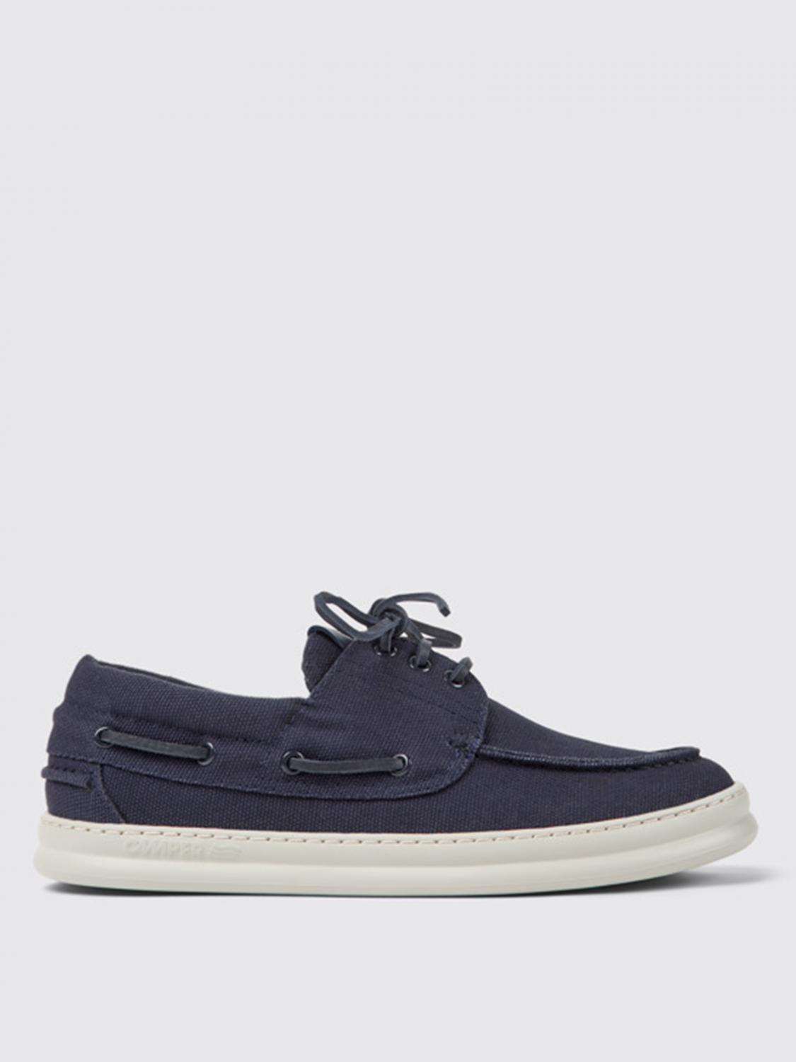 CAMPER SNEAKERS: Camper Runner moccasins in cotton, Blue - Img 1