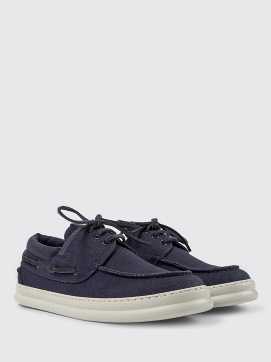 CAMPER SNEAKERS: Camper Runner moccasins in cotton, Blue - Img 2