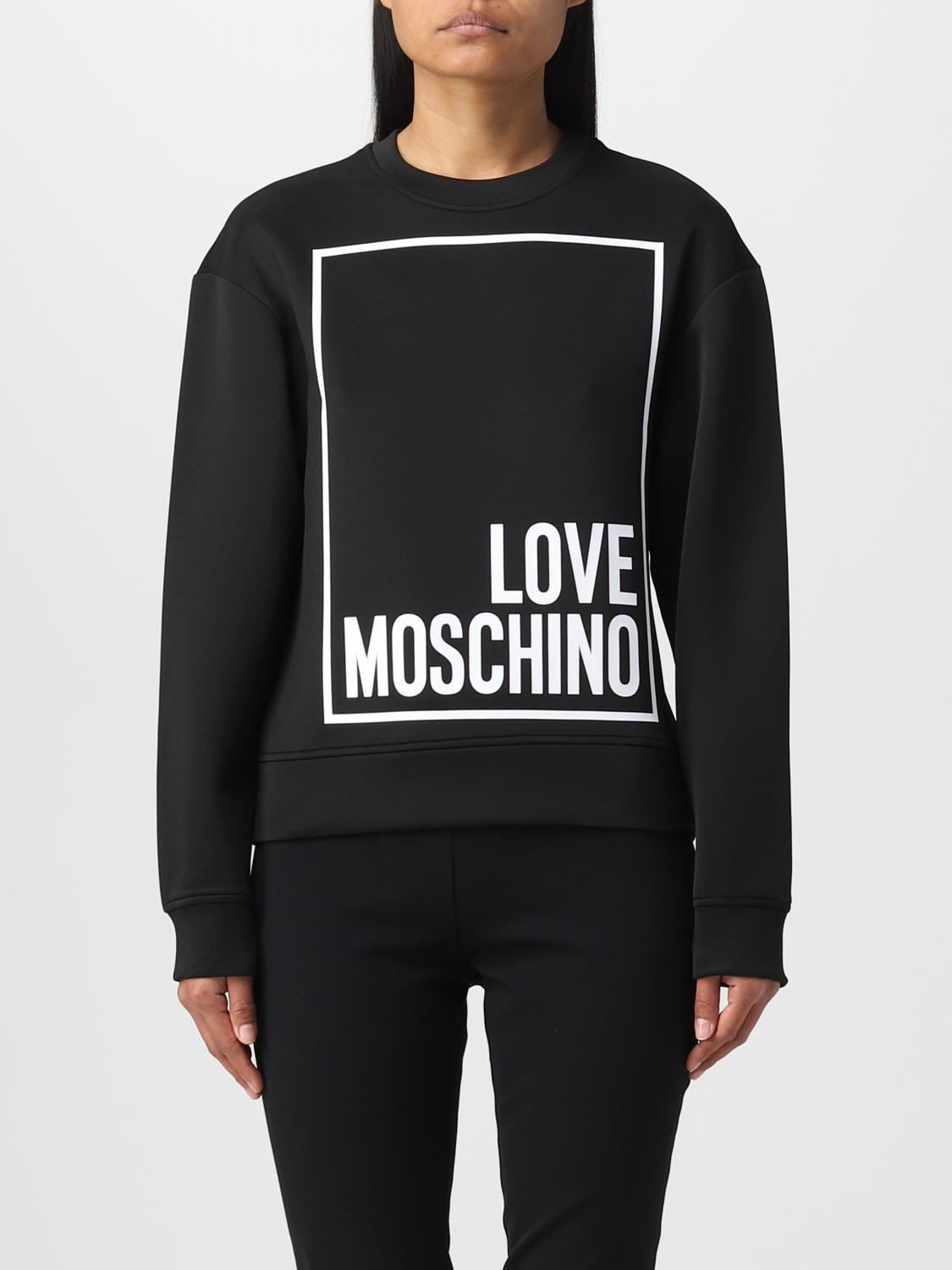 MOSCHINO J011854220349 関税送料込 LOVE MOSCHINO: cotton sweatshirt - Black | Love Moschino