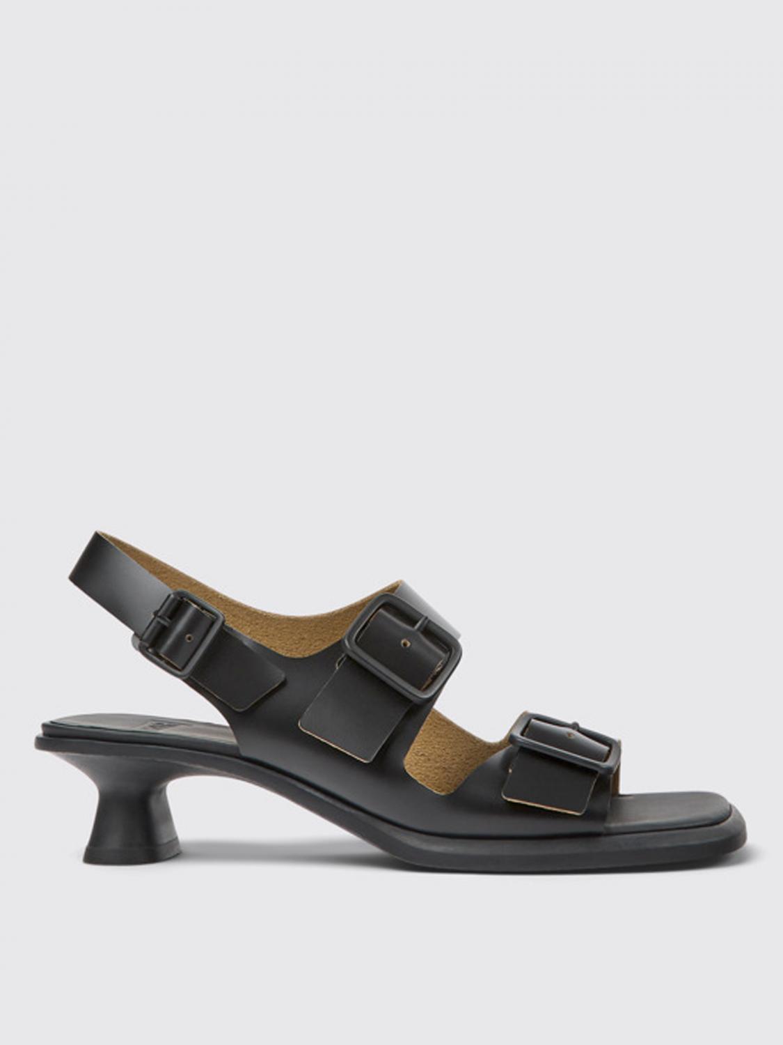 CAMPER FLACHE SANDALEN: Flache sandalen damen Camper, Schwarz - Img 1