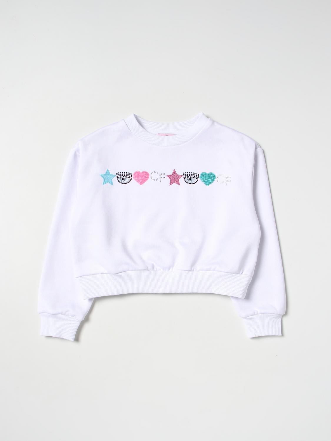 CHIARA FERRAGNI SWEATER: Sweater kids Chiara Ferragni, White - Img 1