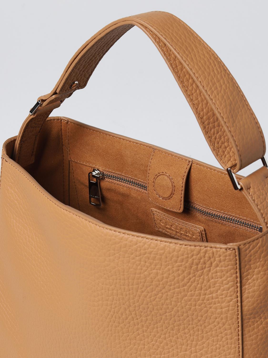 ORCIANI BORSA A SPALLA: Borsa Sveva Orciani in pelle martellata, Cuoio - Img 3