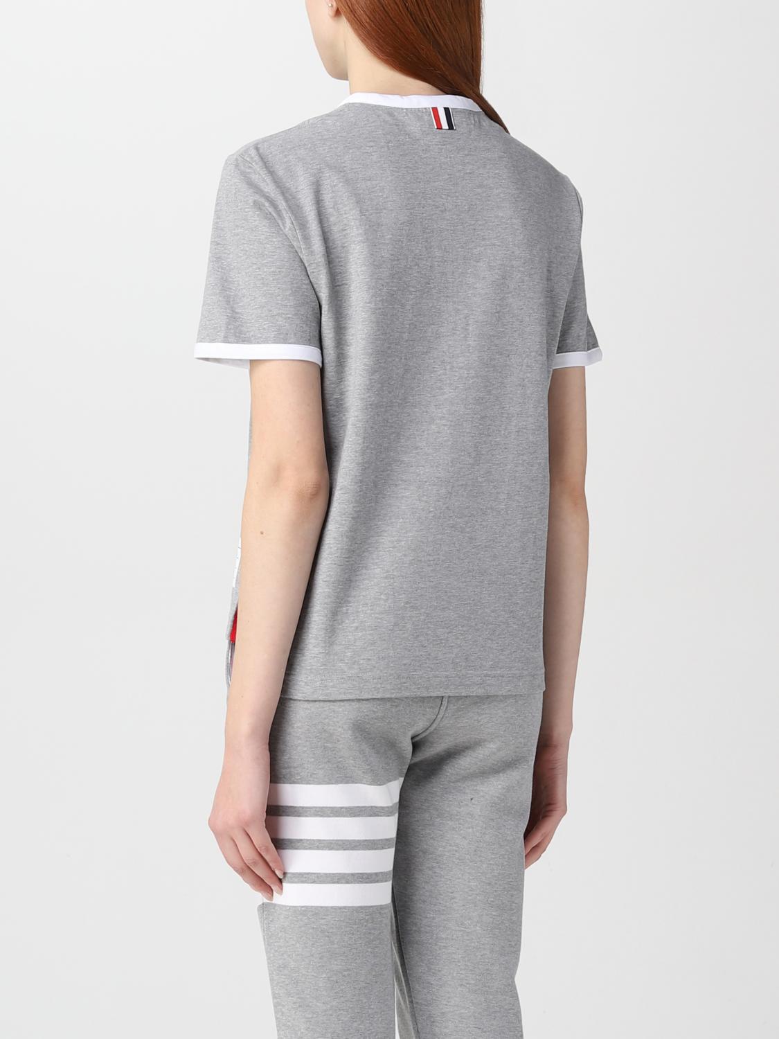 Thom Browne Outlet: cotton t-shirt - Grey | Thom Browne t