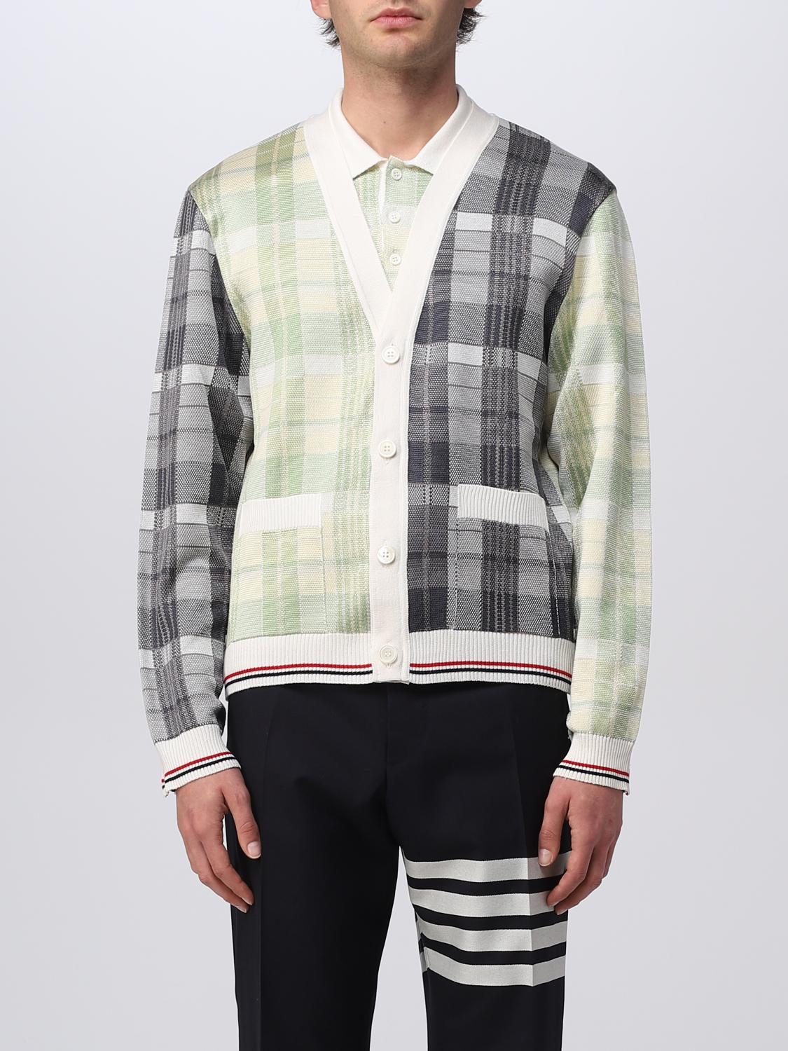 THOM BROWNE CARDIGAN: Thom Browne men's cardigan, Red - Img 1