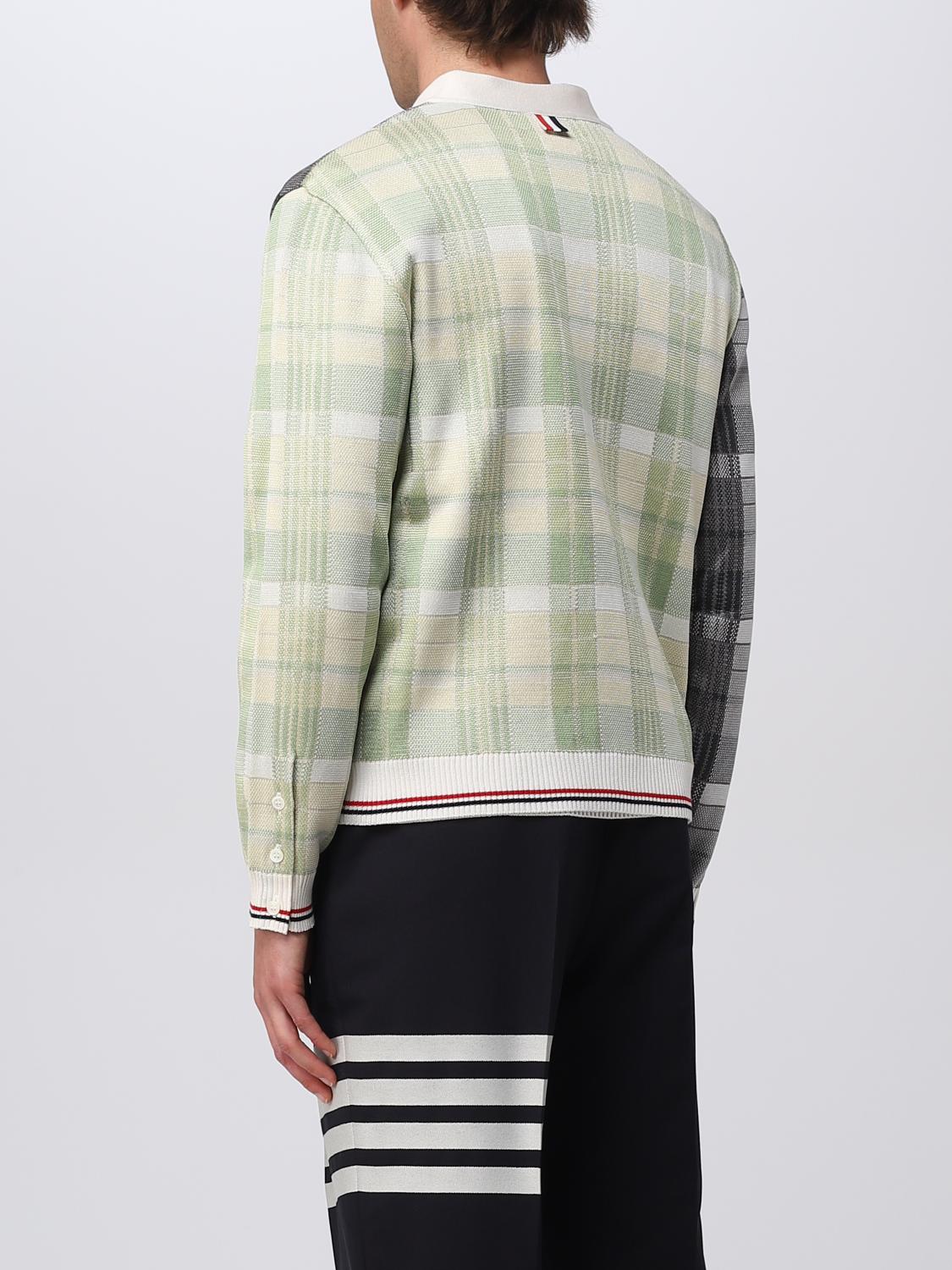 THOM BROWNE CARDIGAN: Thom Browne men's cardigan, Red - Img 3
