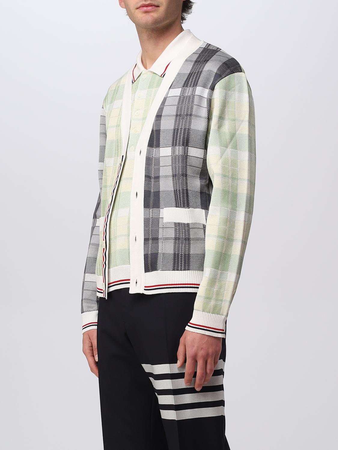 THOM BROWNE CARDIGAN: Thom Browne men's cardigan, Red - Img 4