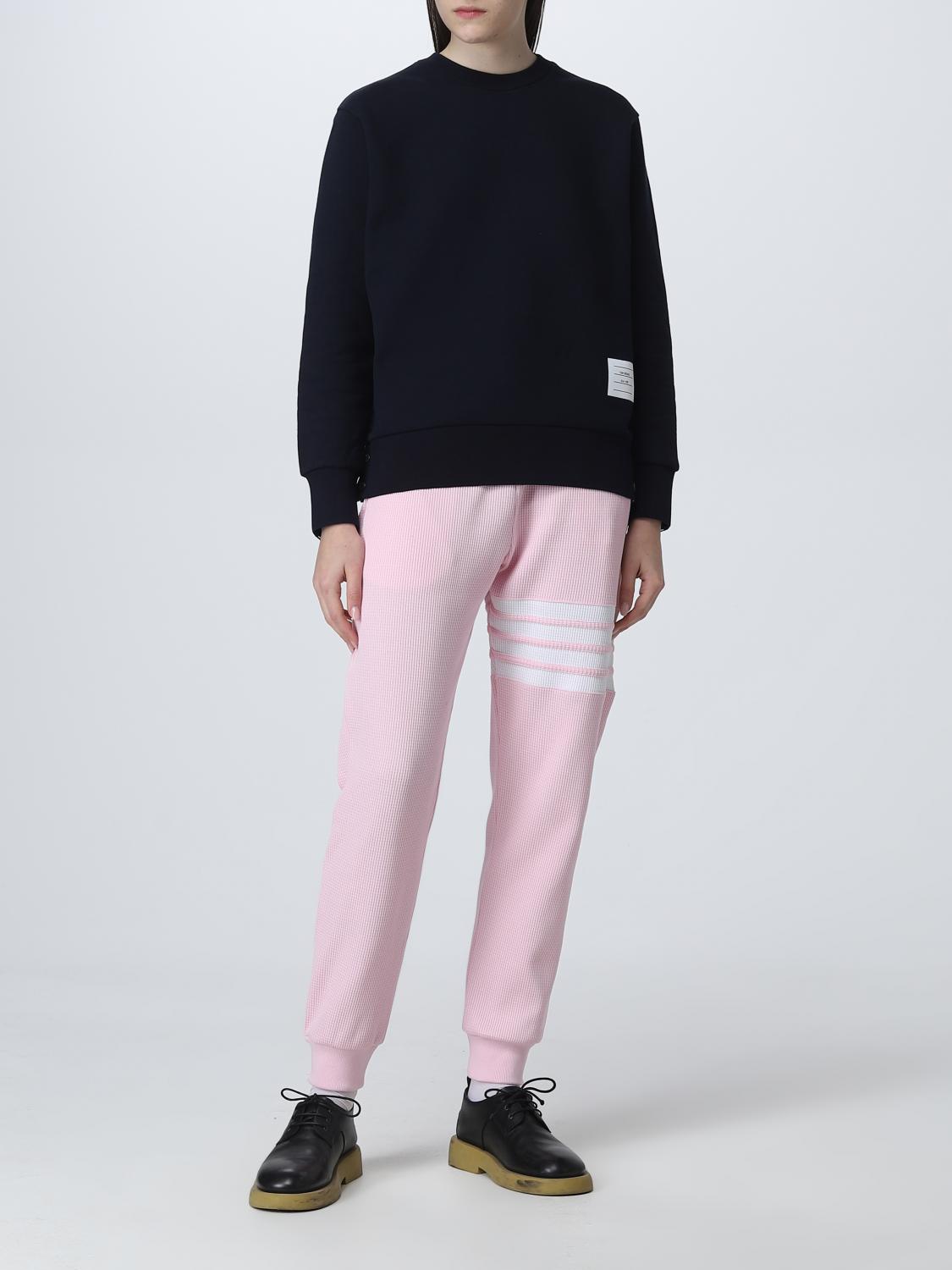 パンツ THOM BROWNE Women Straight Pants FJQ035A06452 680 Pink THOM BROWNE: Pants woman - Pink | Thom Browne pants