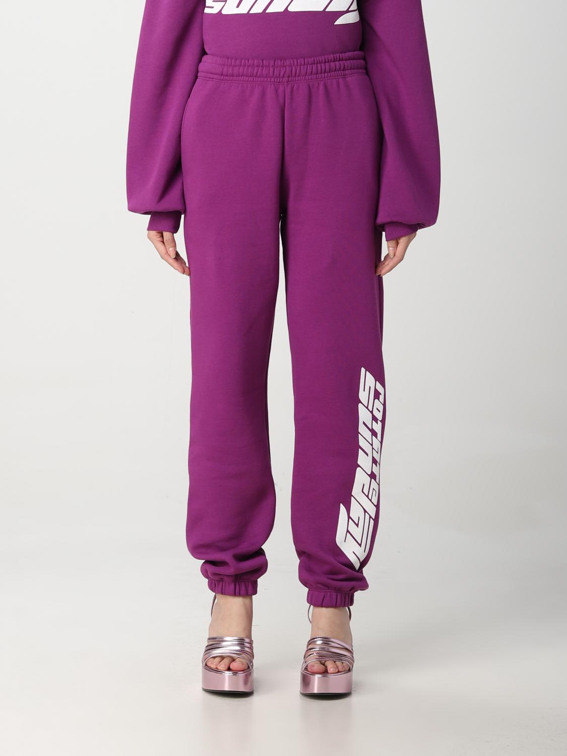 ROTATE PANTALONI: Pantalone Rotate in cotone, Viola - Img 1