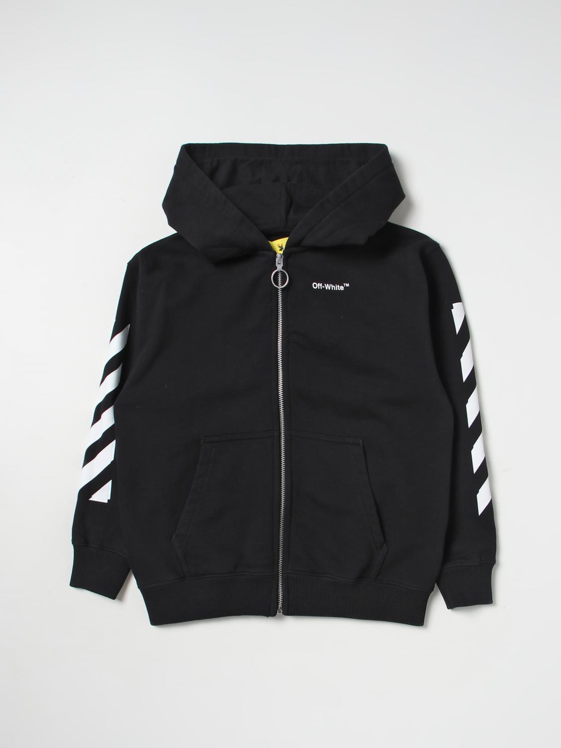 OFF-WHITE KIDS JERSEY: Jersey niños Off-white, Negro - Img 1