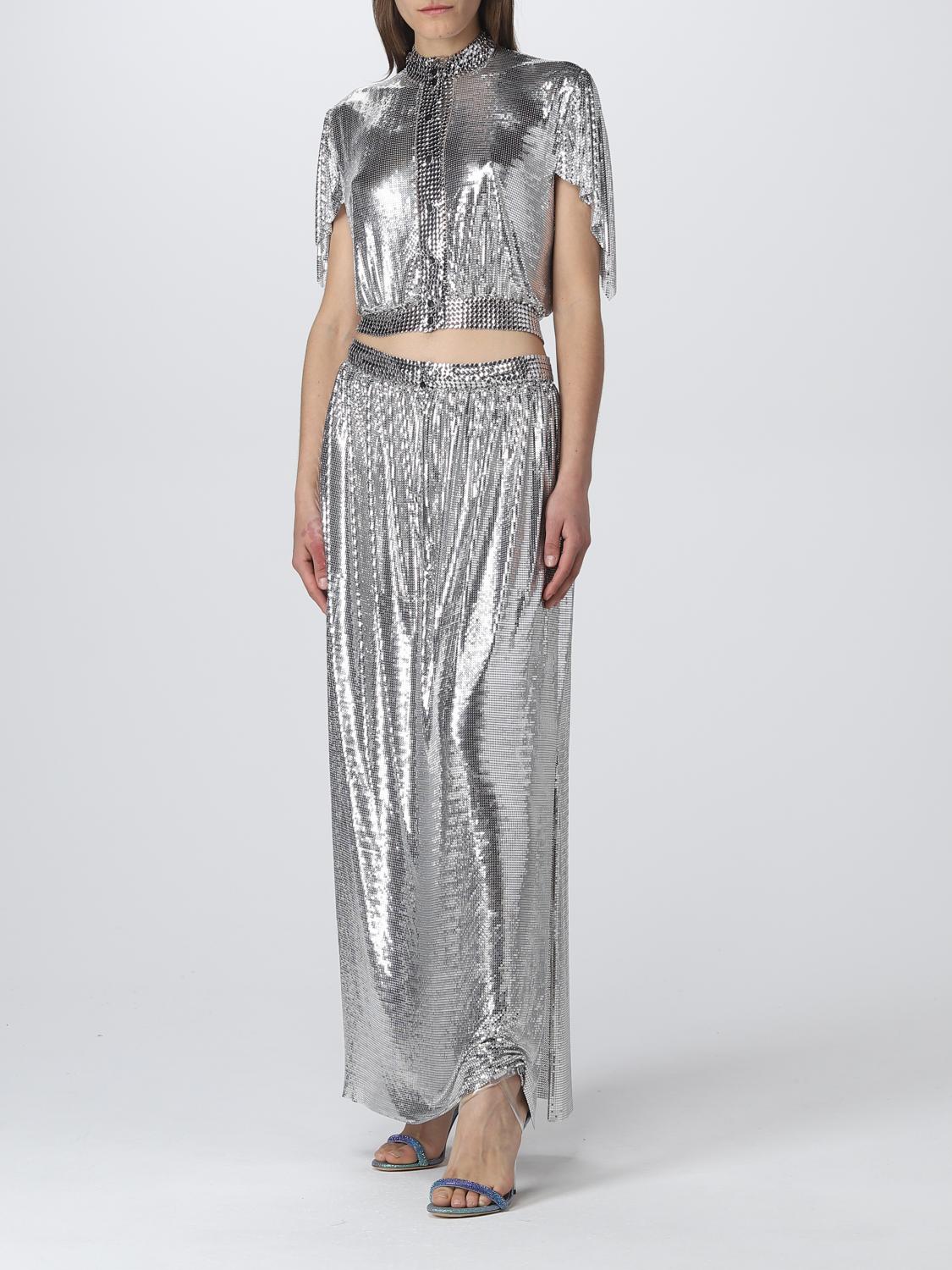 RABANNE CAMISA: Camisa mujer Paco Rabanne, Plata - Img 2