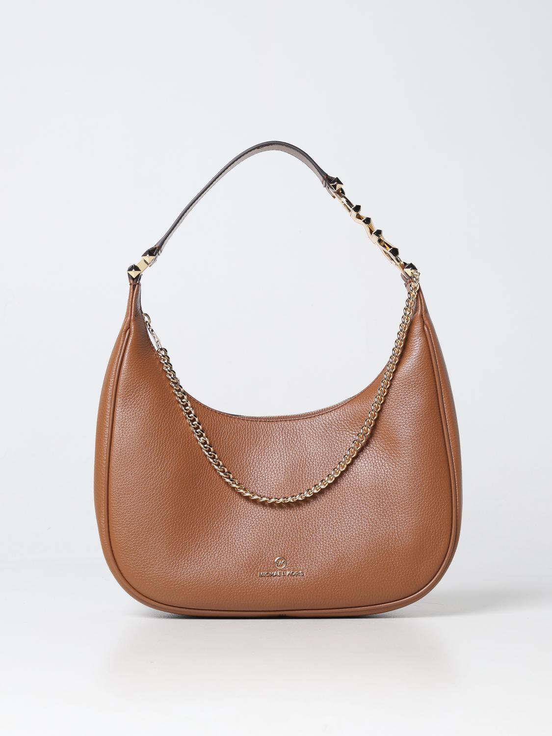 MICHAEL KORS BORSA A SPALLA: Borsa Michael Kors in pelle, Cuoio - Img 1