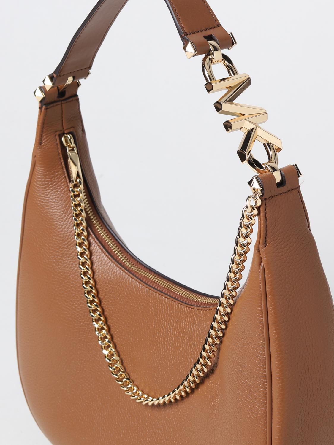 MICHAEL KORS BORSA A SPALLA: Borsa Michael Kors in pelle, Cuoio - Img 3