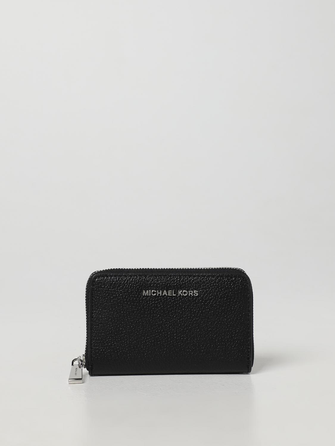 Michael Kors wallet in leather - Black | 34H9SJ6D0L | GIGLIO.COM