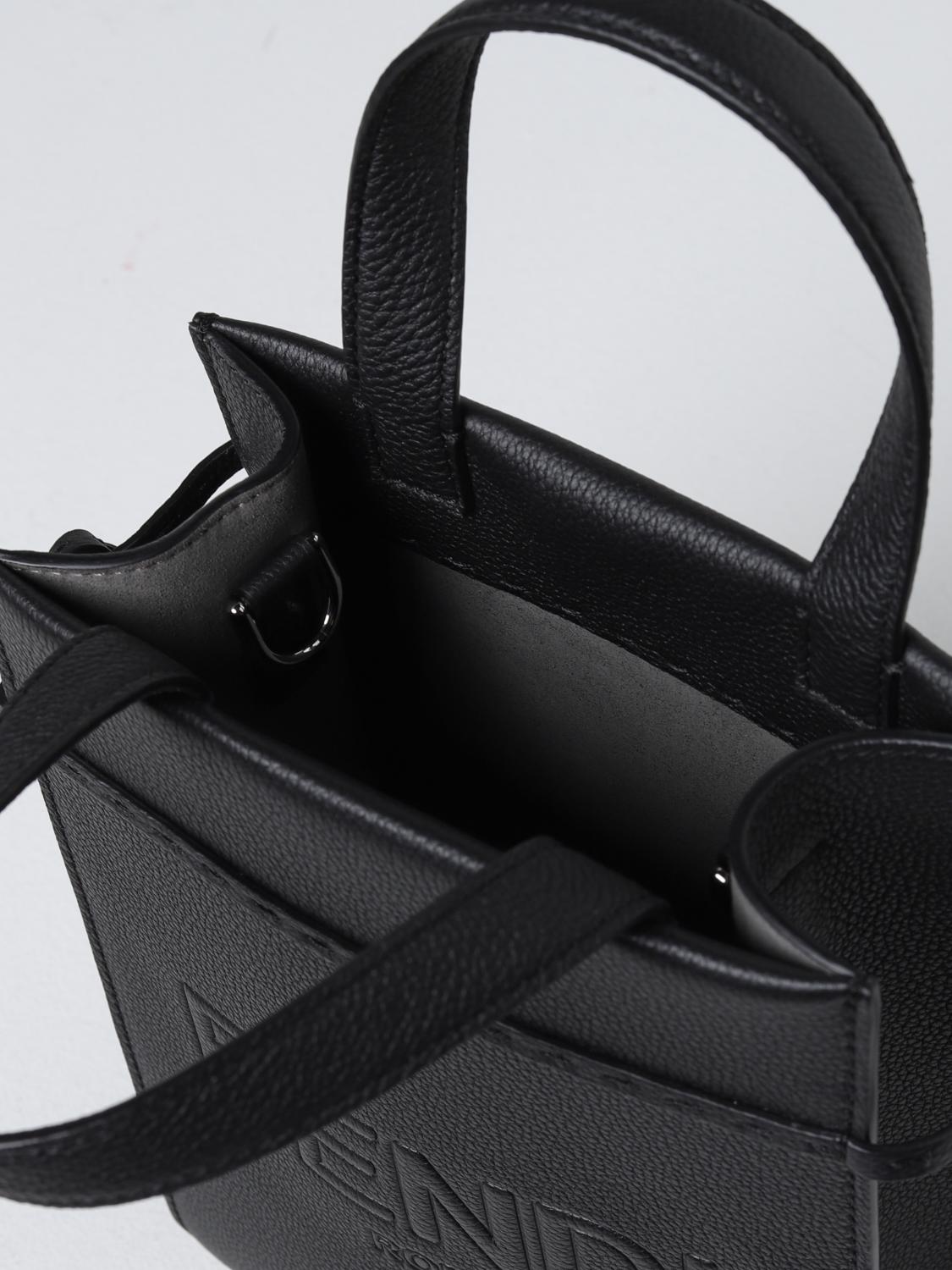 FENDI BORSA A TRACOLLA: Borsa Go To Shopper Mini Fendi in pelle a grana, Nero - Img 5