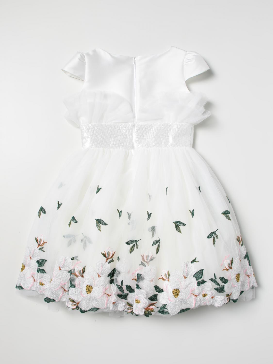 MONNALISA VESTIDO: Vestido niños Monnalisa, Blanco - Img 2
