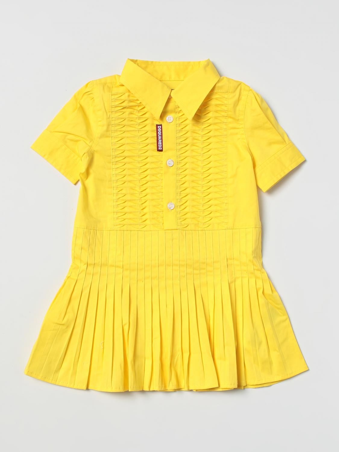 DSQUARED2 VESTIDO: Vestido niños Dsquared2 Junior, Amarillo - Img 1