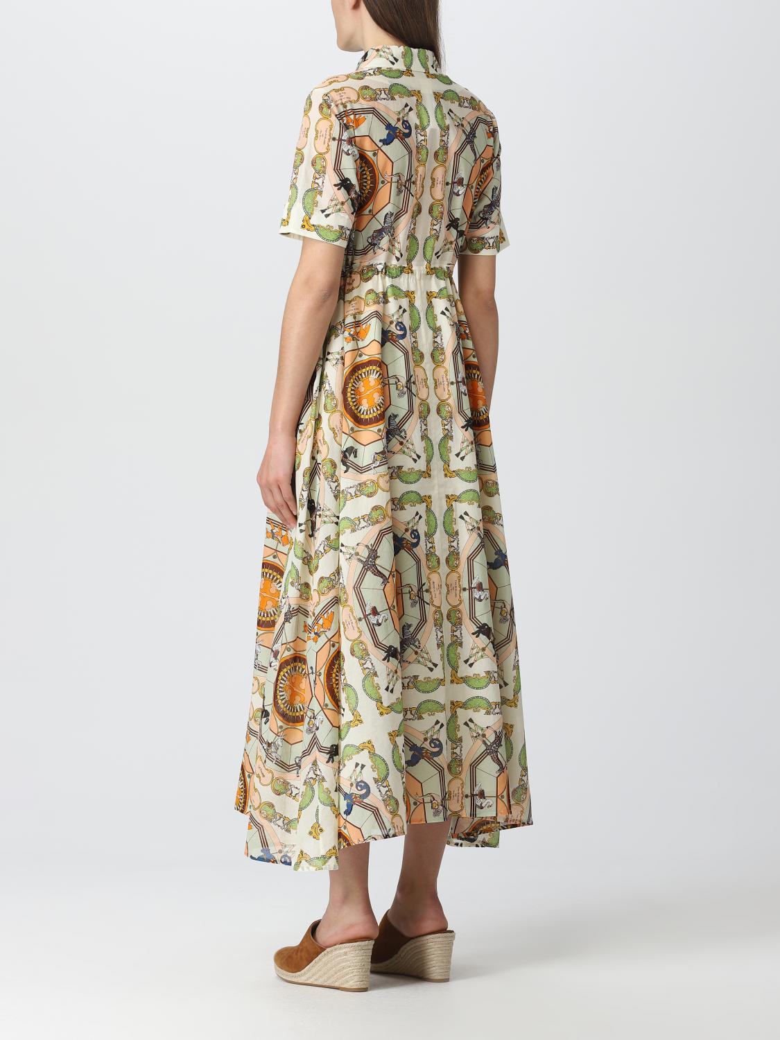 TORY BURCH DRESS: Wrap-skirt woman Tory Burch, White - Img 2