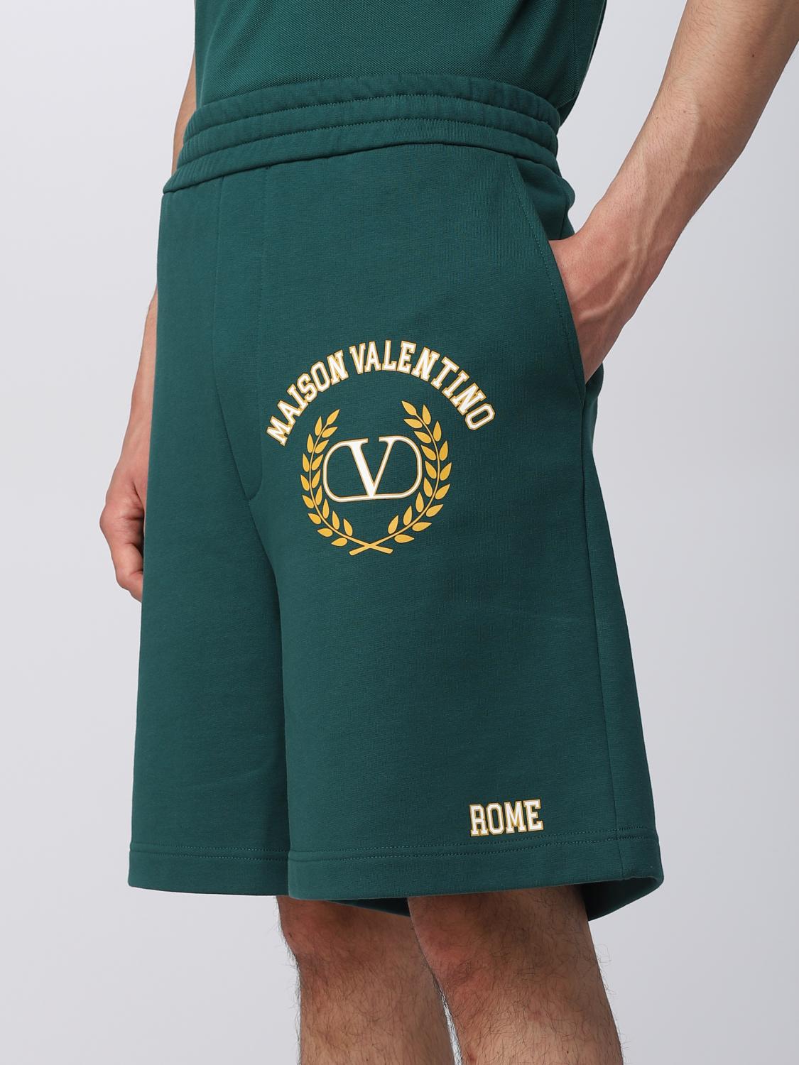 Valentino Short men - Green | 2V3MD03V93L | GIGLIO.COM