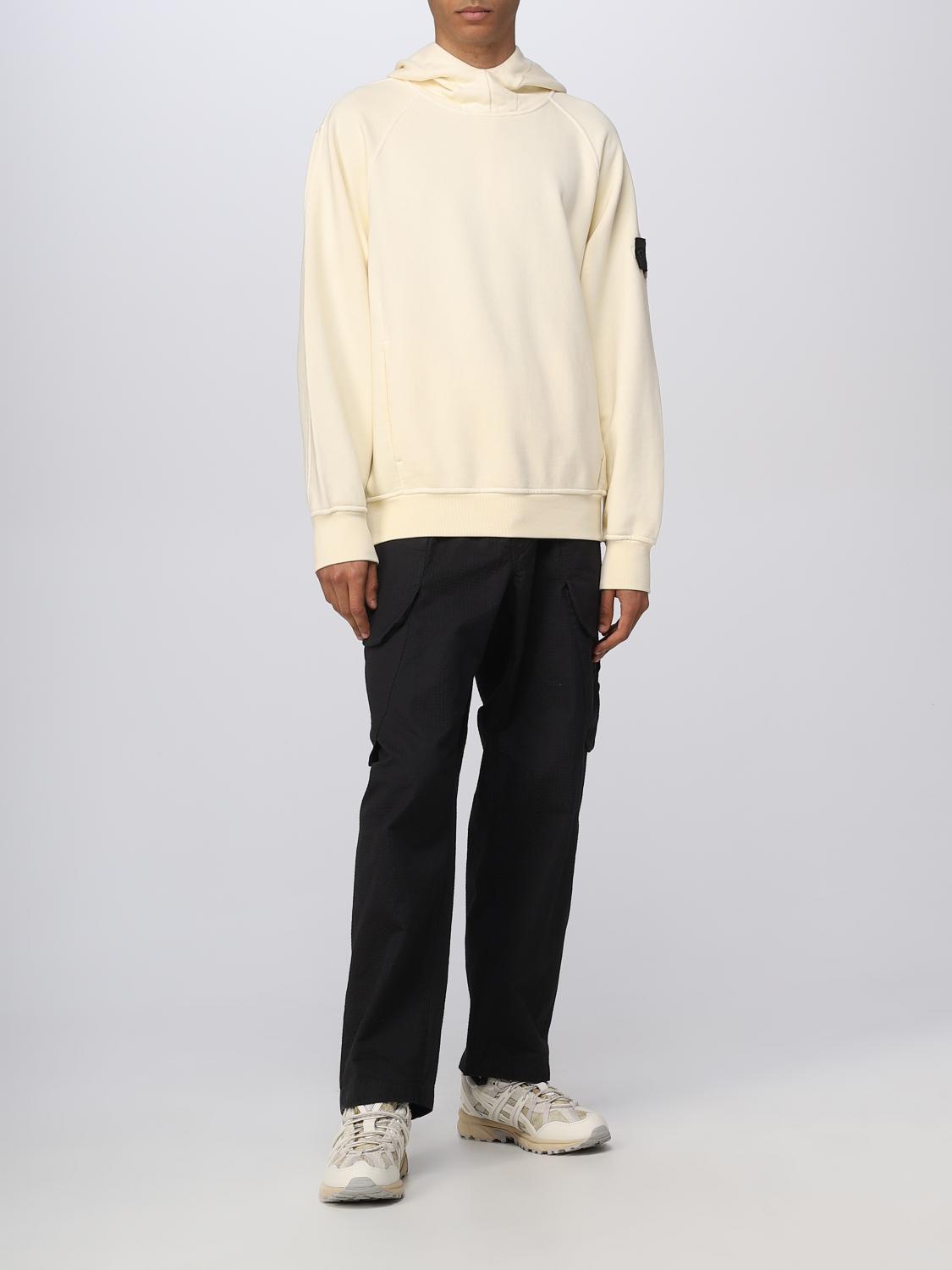 STONE  SHADOW PROJECT パンツ アイボリー Stone Island Shadow Project - Cropped Straight-Leg Logo-Appliquéd