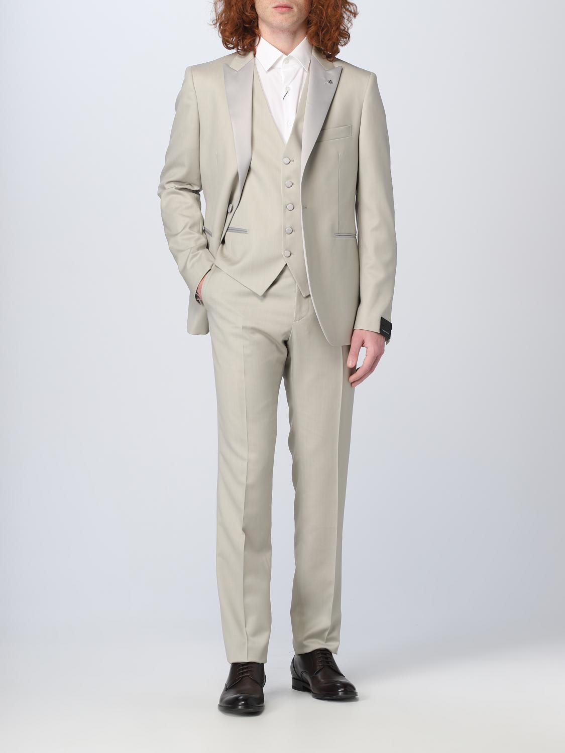 TAGLIATORE SUIT: Suit men Tagliatore, Beige - Img 2