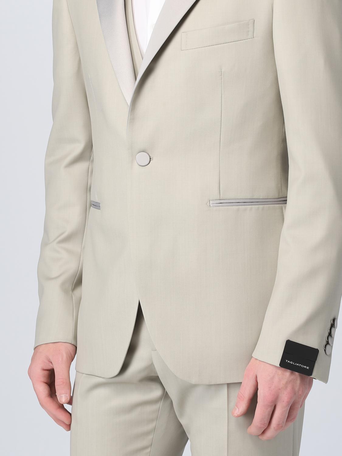 TAGLIATORE SUIT: Suit men Tagliatore, Beige - Img 5