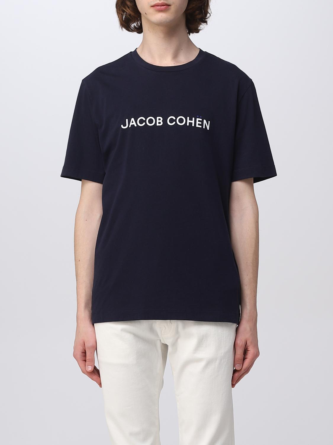 JACOB COHEN: T-shirt in jersey Blue T-Shirt Jacob Cohen