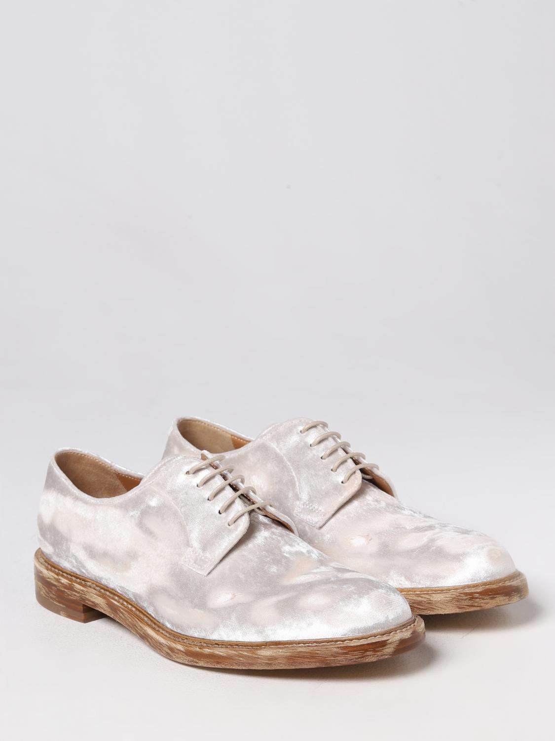 MAISON MARGIELA SCARPE STRINGATE: Derby Maison Margiela in ciniglia used, Bianco - Img 2