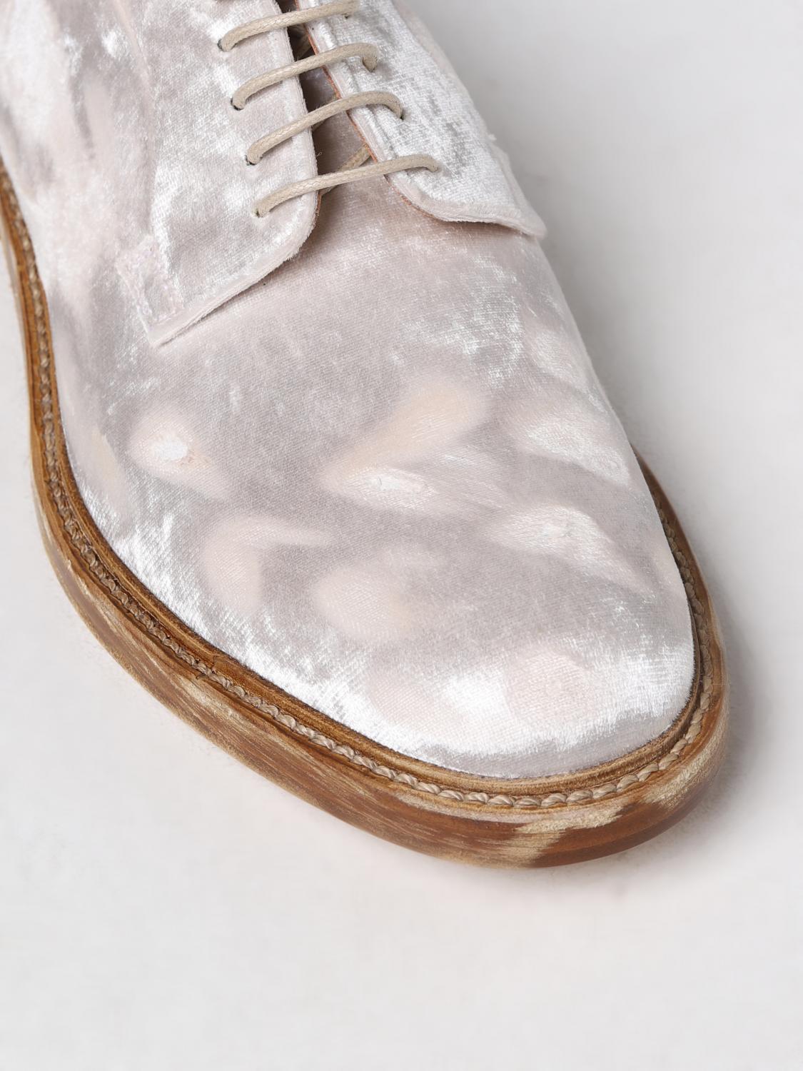 MAISON MARGIELA SCARPE STRINGATE: Derby Maison Margiela in ciniglia used, Bianco - Img 4