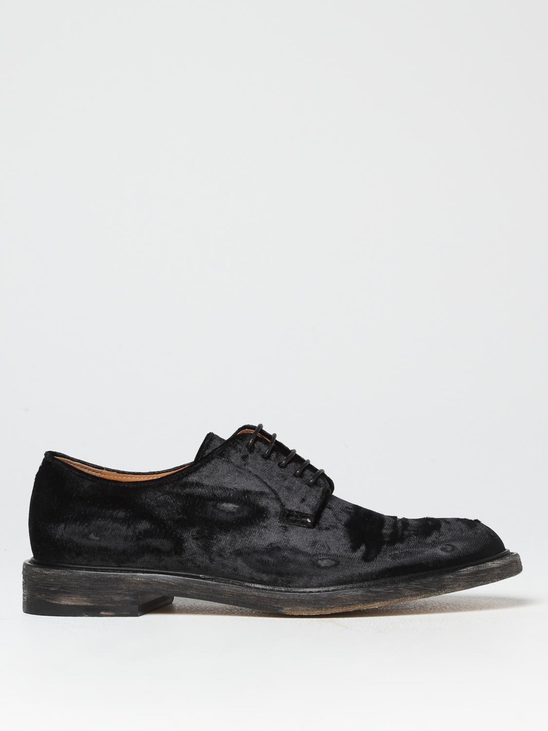 MAISON MARGIELA SCARPE STRINGATE: Derby Maison Margiela in ciniglia used, Nero - Img 1