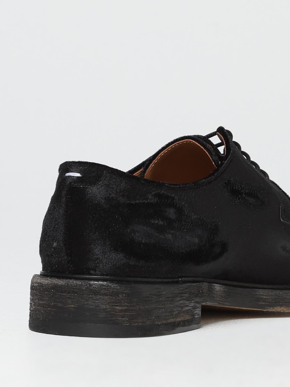 MAISON MARGIELA SCARPE STRINGATE: Derby Maison Margiela in ciniglia used, Nero - Img 3