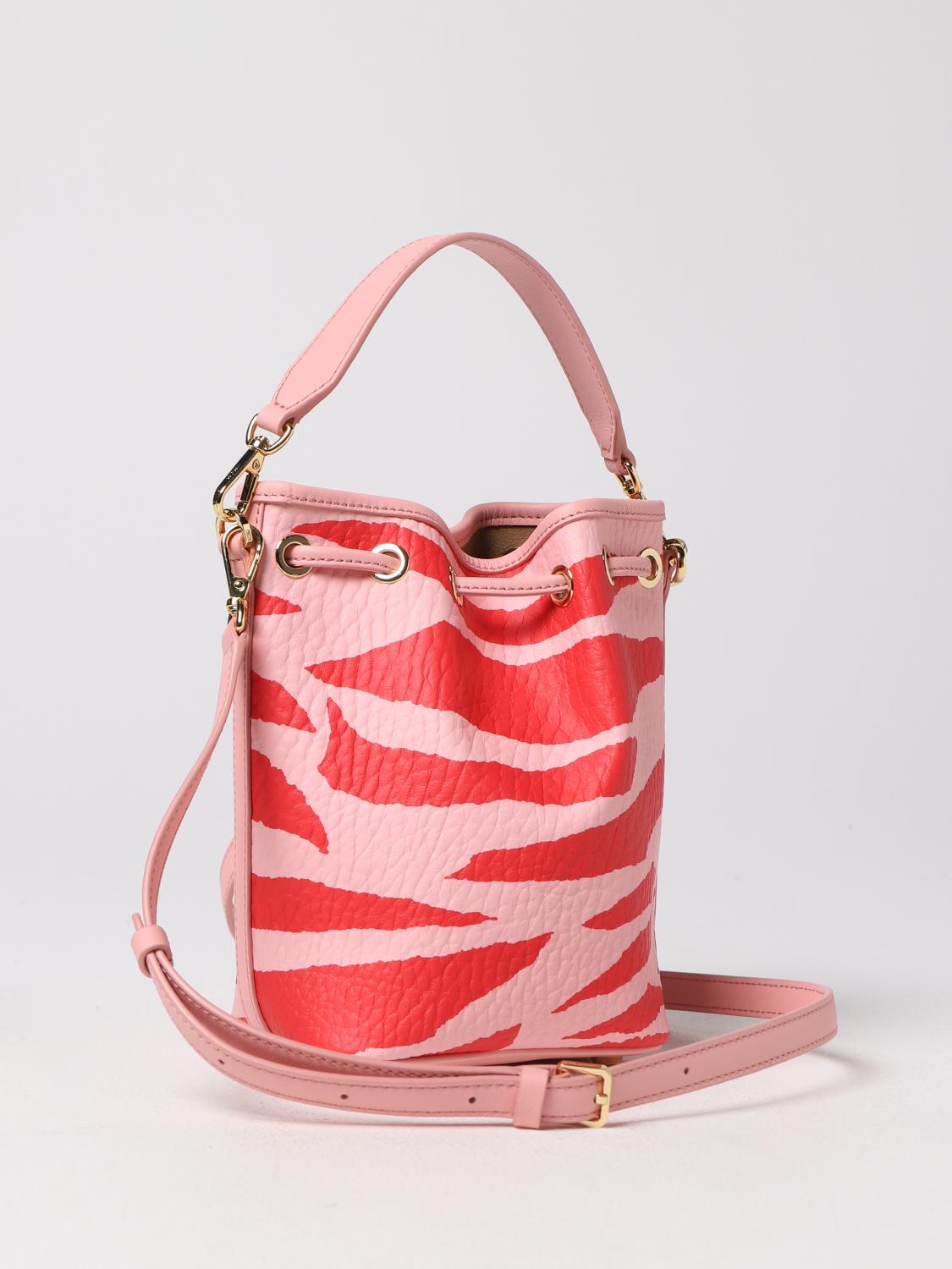 MCM BORSA A MANO: Borsa Dessau Mcm in pelle a grana stampa animalier, Rosa - Img 2