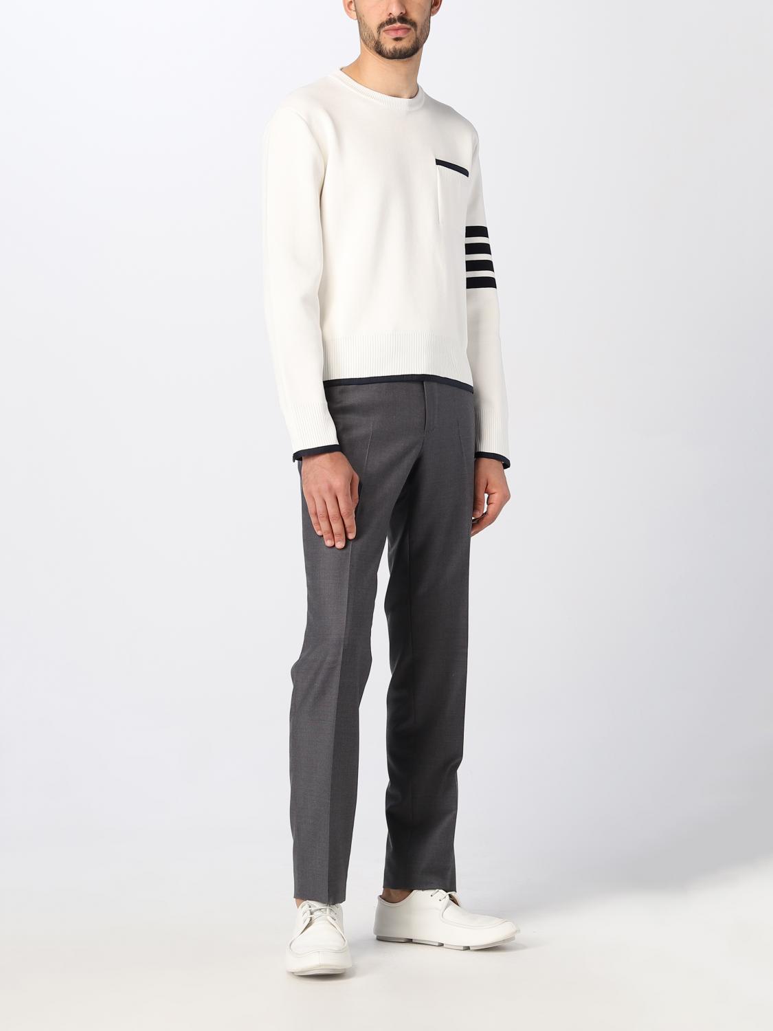 THOM BROWNE PULL: Pull homme Thom Browne, Blanc - Img 2