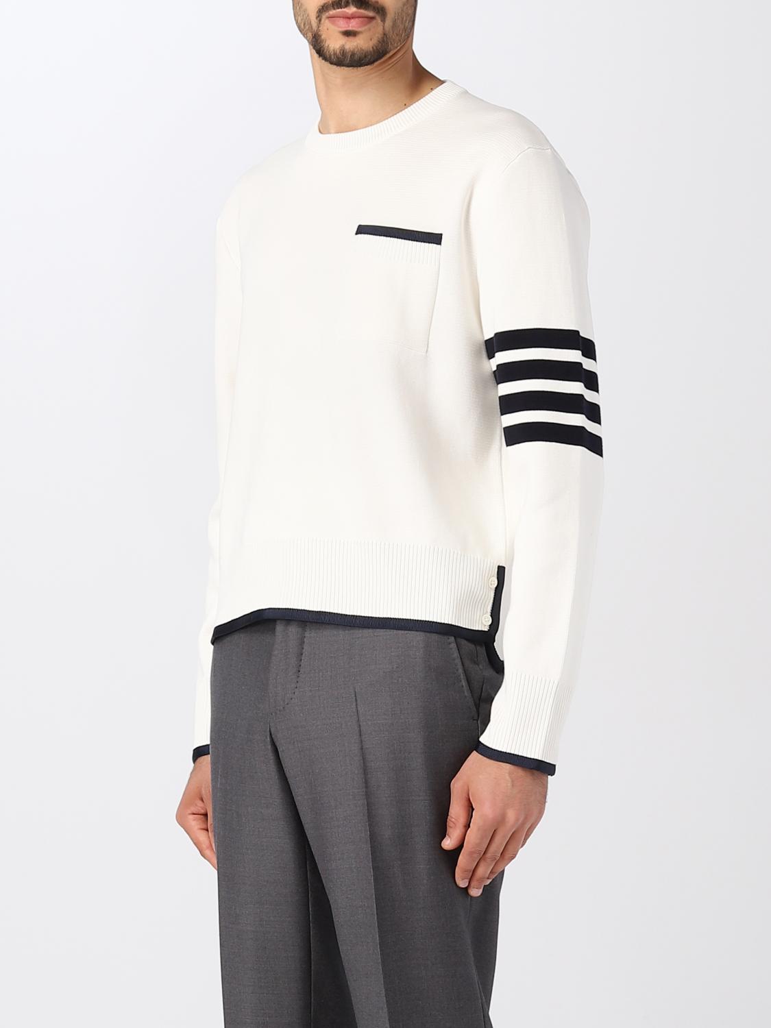 THOM BROWNE PULL: Pull homme Thom Browne, Blanc - Img 4