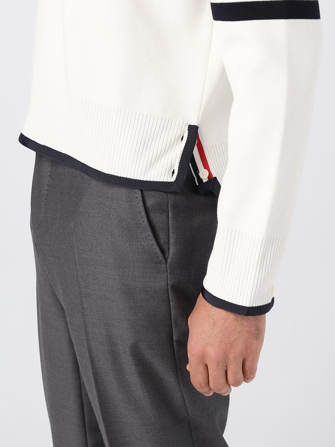 THOM BROWNE PULL: Pull homme Thom Browne, Blanc - Img 5