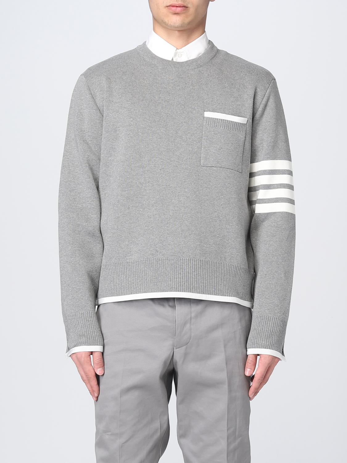 THOM BROWNE SWEATER: Sweater men Thom Browne, Grey - Img 1
