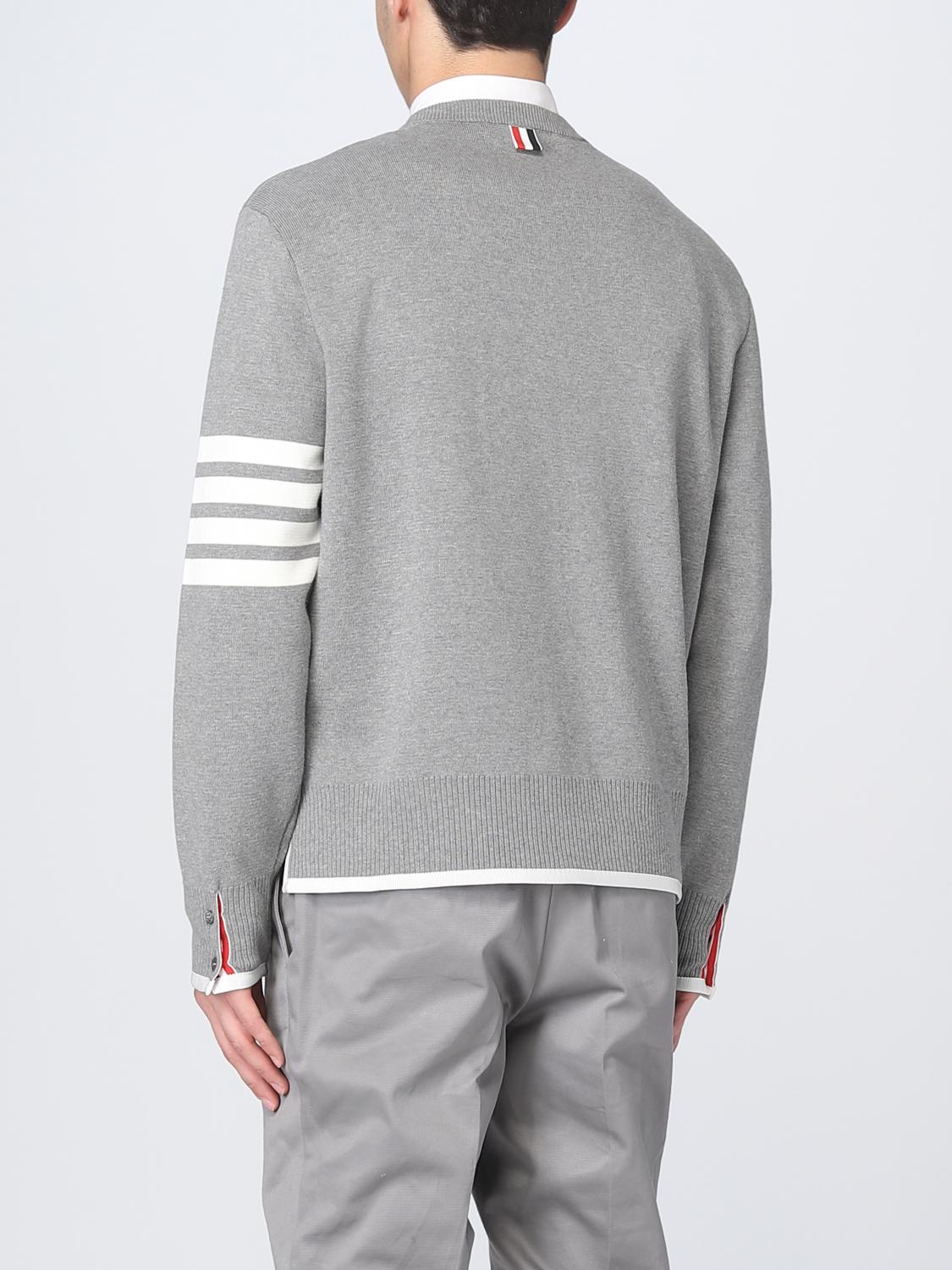 THOM BROWNE SWEATER: Sweater men Thom Browne, Grey - Img 3