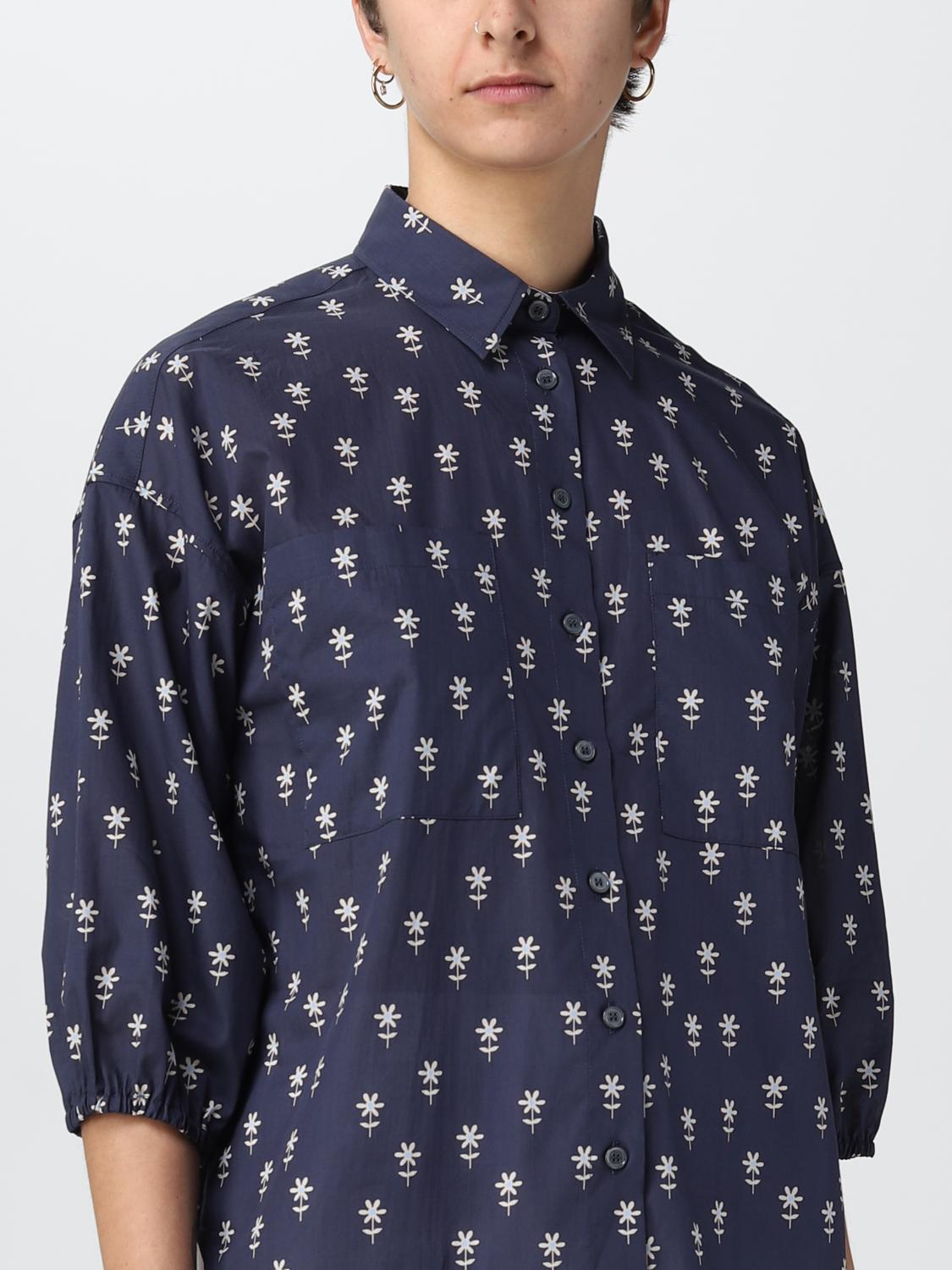 SLOWEAR CAMISA: Camisa mujer Slower, Azul Oscuro - Img 3