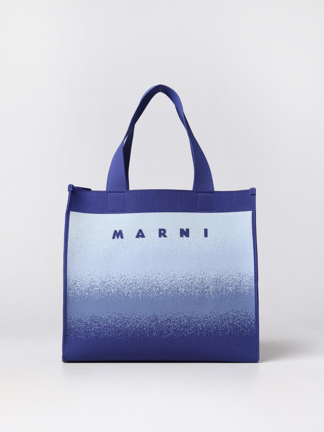 Marni Blue Fabric Shoulder Bag