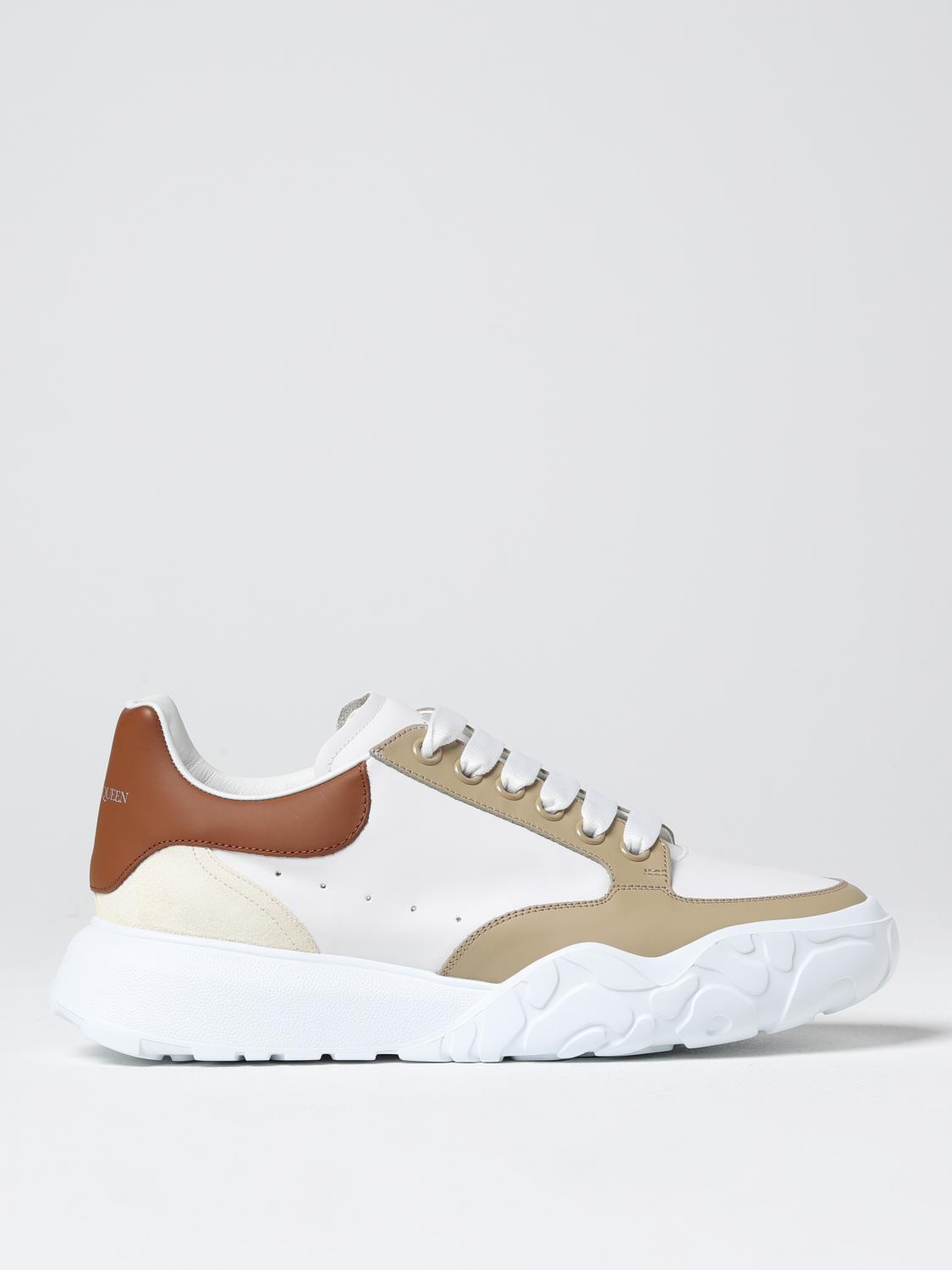 ALEXANDER MCQUEEN Sneakers in pelle Marrone Sneakers Alexander McQueen 735780WID6A online su GIGLIO.COM